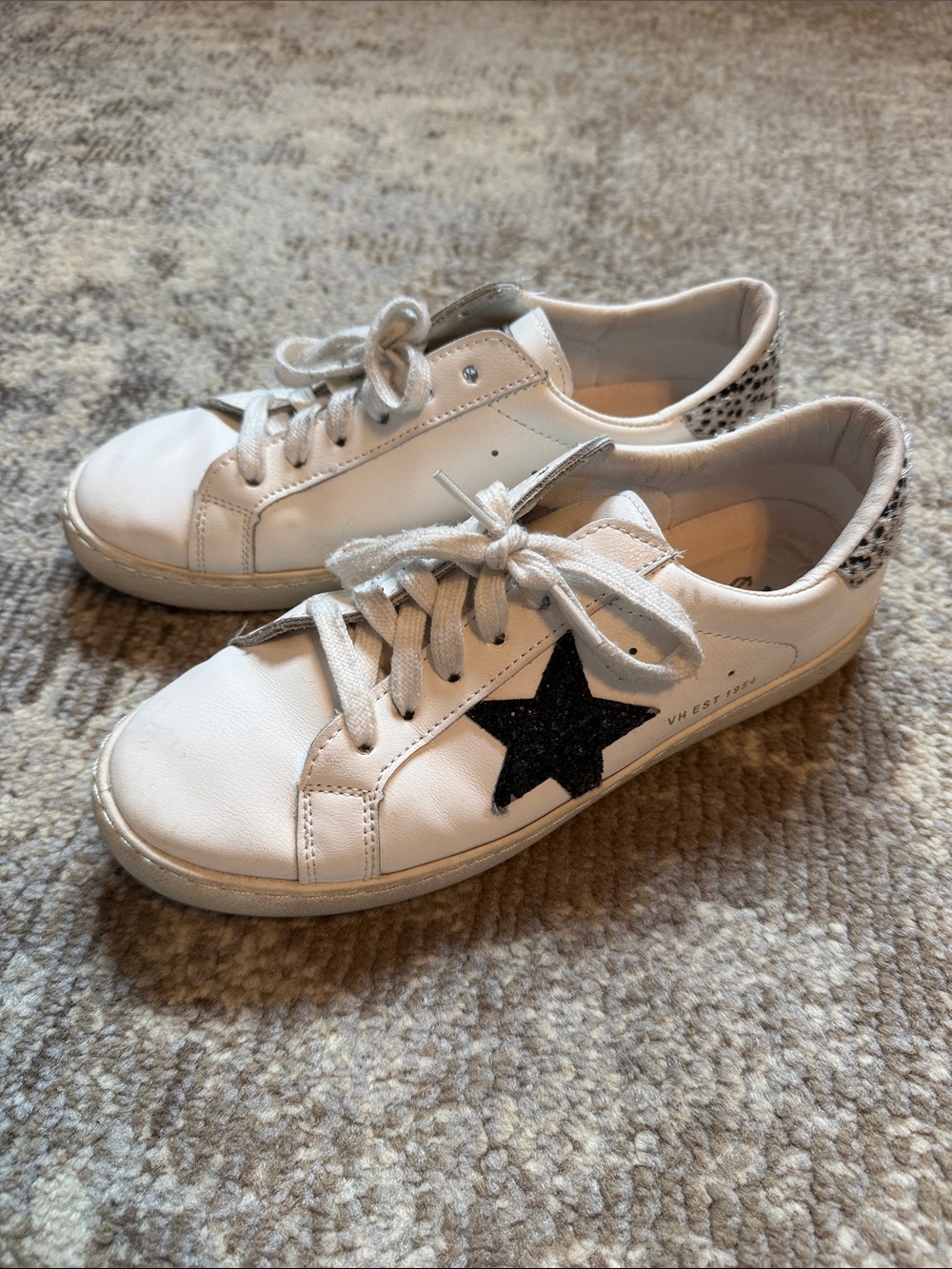 Vintage Havana white cheetah sneaker